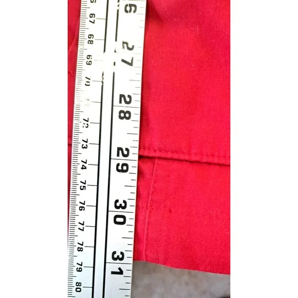 London Fog Lined Jacket Coat Women's L Red‎ Pockets NO HOOD - Picture 8 of 9